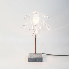 Luminária Flor Transparente - Deluxe Lamp